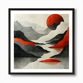 Abstract Landscape Painting Art Print