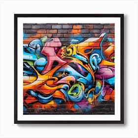 Graffiti Wall 3 Art Print