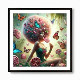 Lollipop Girl 1 Art Print