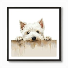 West Highland White Terrier Dog 1 Art Print