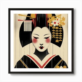 Japan Geisha Visual 91 Art Print