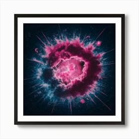 Pink Nebula Art Print