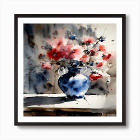 Flowers In A Vase 5 Art Print