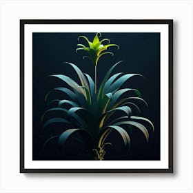 "The Lonely Pineapple" - A Digital Painting by iamfy.co Art Print