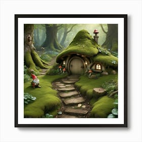 Elf Ground Earth Nature Gaia Elemental Magical Enchanting Forest Woodland Moss Grass Roo (3) Art Print