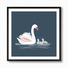 Swans Art Print