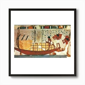 Egyptian Boat 3 Art Print