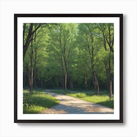 Path In The Woods Art Print
