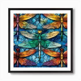 Dragonflies Art Print