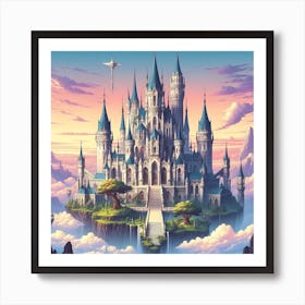 Castle In The Clouds 9 Art Print