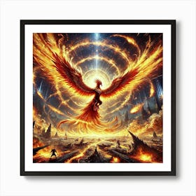 Solar Storm Wings Converted Art Print