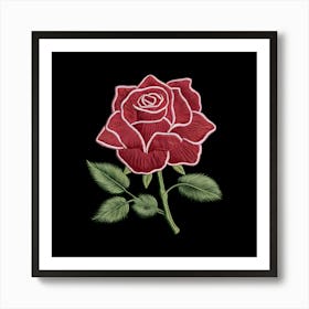 Red Rose 8 Art Print