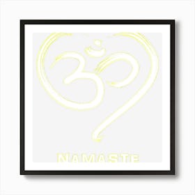 Heart Om Symbol Namaste Spiritual Art Print