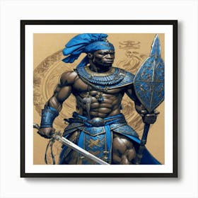 Samurai Warrior 4 Art Print