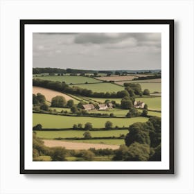 England Countryside Art Print