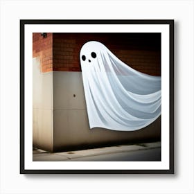 Ghost On A Wall Art Print