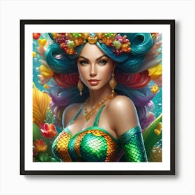 Gummy Bear Mermaid 2 Art Print