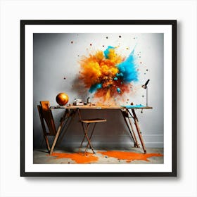 ((( Capture Dynamic Splashes Of Art In A Flying Fa (3) Art Print