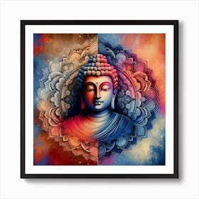 Buddha Painting 11 Art Print