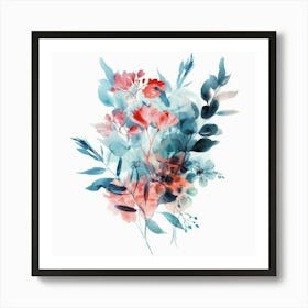 Watercolor Flowers 15 Art Print