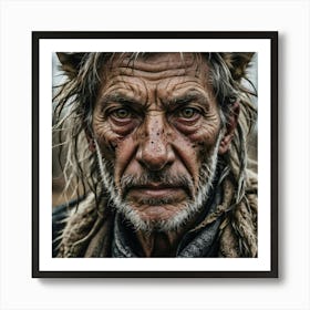 Man In A Fur Hat Art Print