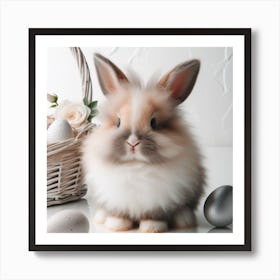 Fluffy Easter Bunny 1 Art Print