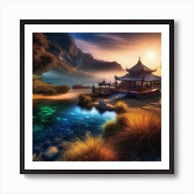 Chinese Pagoda 3 Art Print