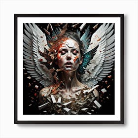 angel wings 3 Art Print
