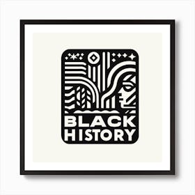 Black History Logo Art Print