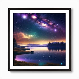 Starry Night Sky Art Print