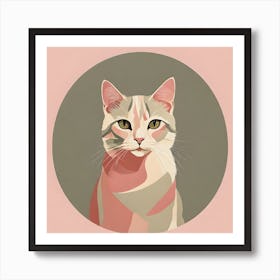 Portrait Of A Cat Art Print