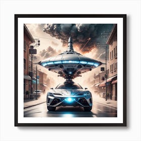 Futuristic Car Art Print