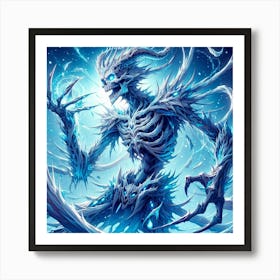 Ice Demon 4 Art Print