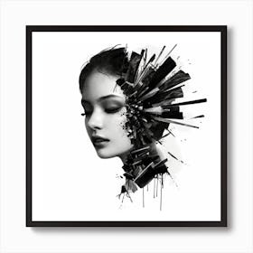 Woman'S Face 1 Art Print