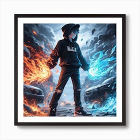 Fire and Ice Art Print