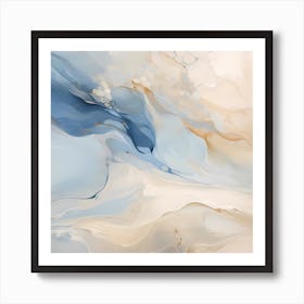 AI Misty Echoes Melody Art Print