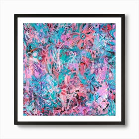 Dynamic Dance Abstract Painting Art Print