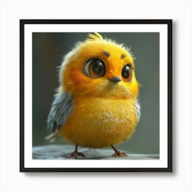 Bird With Big Eyes 2 Art Print