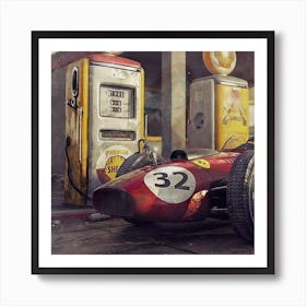 Old Car Dal Benzinaio1 Art Print