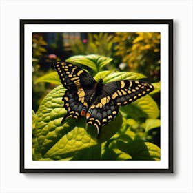 Butterfly In The Garden 4 Art Print