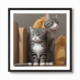 Two Kittens Art Print
