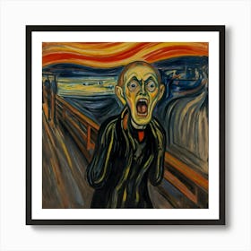 Default The Scream By Artist Edvard Munch Is An Artistic Work 0 Art Print