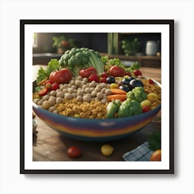 Bowl Of Vegetables 3 Art Print