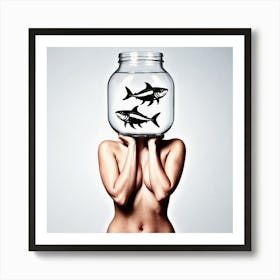 Jar Of Fish Art Print