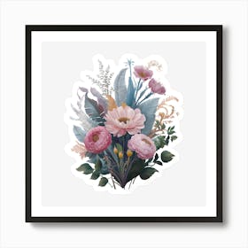 Bouquet Of Flowers 12 Art Print