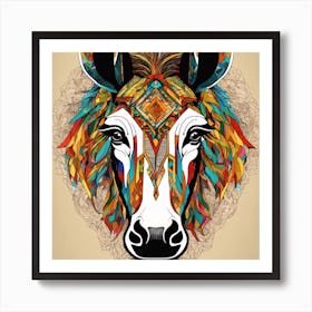 Zebra Canvas Art Art Print