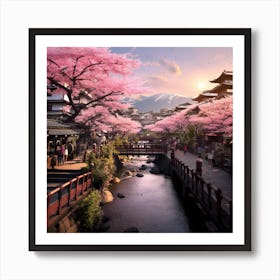 Cherry Blossoms Art Print