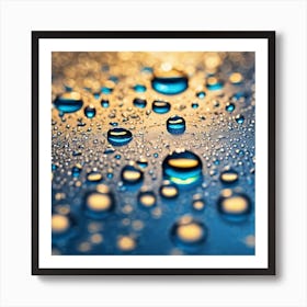 Water Droplets 13 Art Print