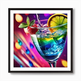 Rainbow Cocktail 3 Art Print