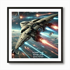 Gravity Talon Space Combat Art Print